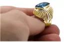 Ring Vintage Aquamarin 14 Karat Gelbgold vrc089y